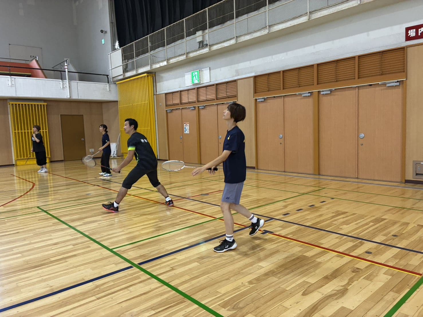 ラリーをする参加者